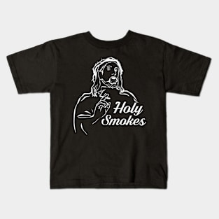 Holy smokes Shirt I Jesus religion bible church Kids T-Shirt